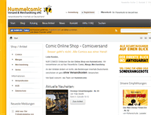 Tablet Screenshot of hummelcomic.de